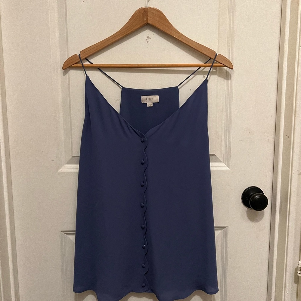 Loft spaghetti strap Tank Top Sz Large Gently Used